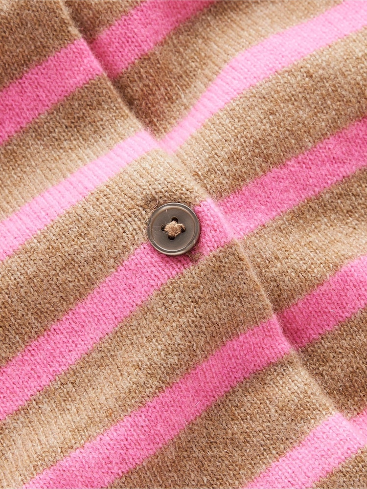 Boden Red Eva Cashmere Crew Cardigan - Image 6 of 6