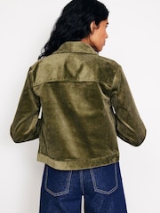 Boden Green Cord Zip Through Jacket - Image 3 of 5