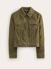 Boden Green Cord Zip Through Jacket - Image 5 of 5