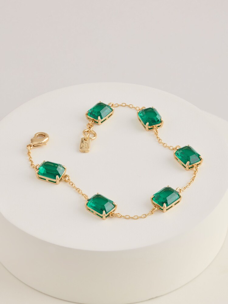 Lauren Ralph Lauren bracelet doré 7.25en pierre Flex dans un coffret cadeau - Image 2 of 4