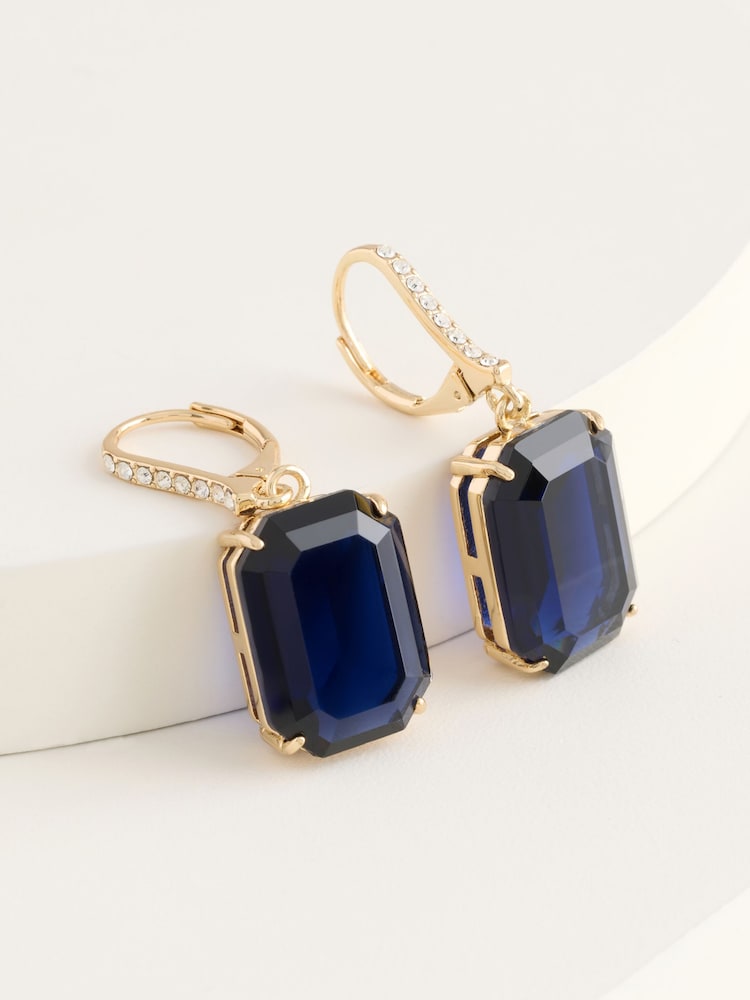Lauren Ralph Lauren Gold Tone Stone Drop Earrings in Gift Box - Image 1 of 3