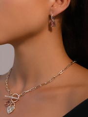 Lauren Ralph Lauren Gold Tone Rose Vale 17in Vintage Rose Crystal Charm Pendant - Image 3 of 5