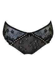 Negro - Braguitas de bikini de encaje bordado Sofia de Pour Moi - Imagen 3 de 4