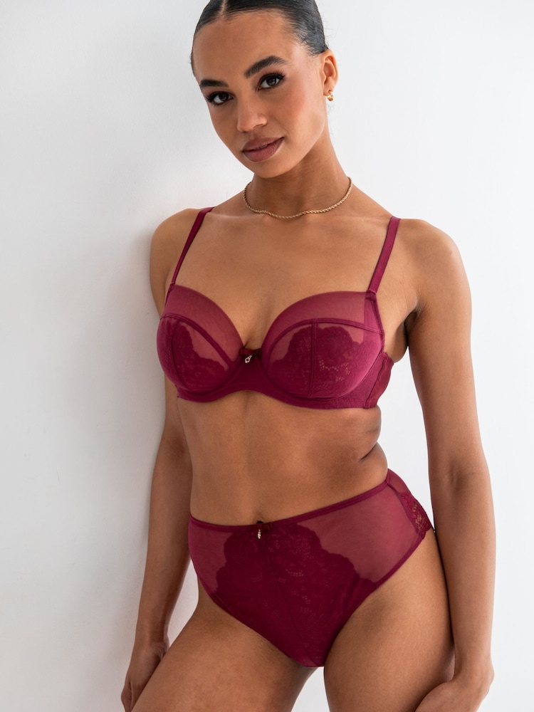 Pour Moi Red High Waist Milan Knickers - Image 1 of 4