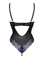 Pour Moi Black Thong After Hours Underwired Thong Back Bodysuit - Image 4 of 4