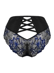 Pour Moi Black/Blue After Hours High Waist Briefs - Image 4 of 4