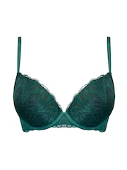 Pour Moi Dark Green Push Up New Romance Bra - Image 3 of 4