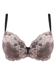 Pour Moi Mink/Slate Padded Amour Underwired Non Padded Bra - Image 3 of 4
