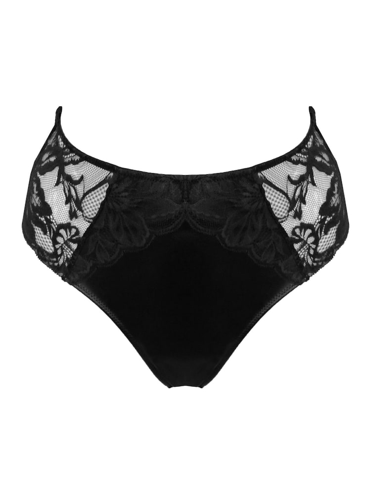 Pour Moi Black Onyx High Waist High Leg Brazillian Briefs - Image 1 of 4