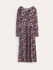 Boden Purple Amelie Long Sleeve Midi Dress - Image 5 of 5