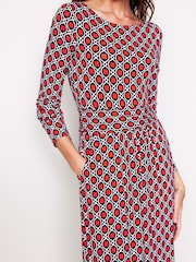 Boden Orange Amelie Long Sleeve Midi Dress - Image 2 of 5