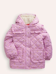 Boden Purple Pretty Quilted Coat - Image 1 of 4