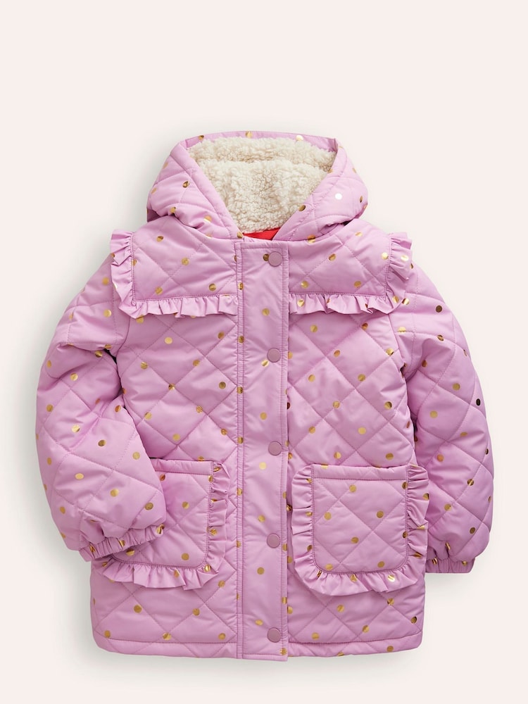 Boden Purple Pretty Quilted Coat - Image 1 of 4