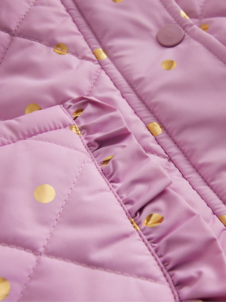 Boden Purple Pretty Quilted Coat - Image 4 of 4