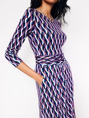 Boden Blue Amelie Long Sleeve Midi Dress - Image 2 of 5