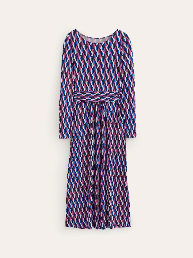 Boden Blue Amelie Long Sleeve Midi Dress - Image 5 of 5