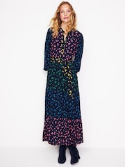 Boden Blue Dark Alba Viscose Maxi Dress - Image 1 of 5