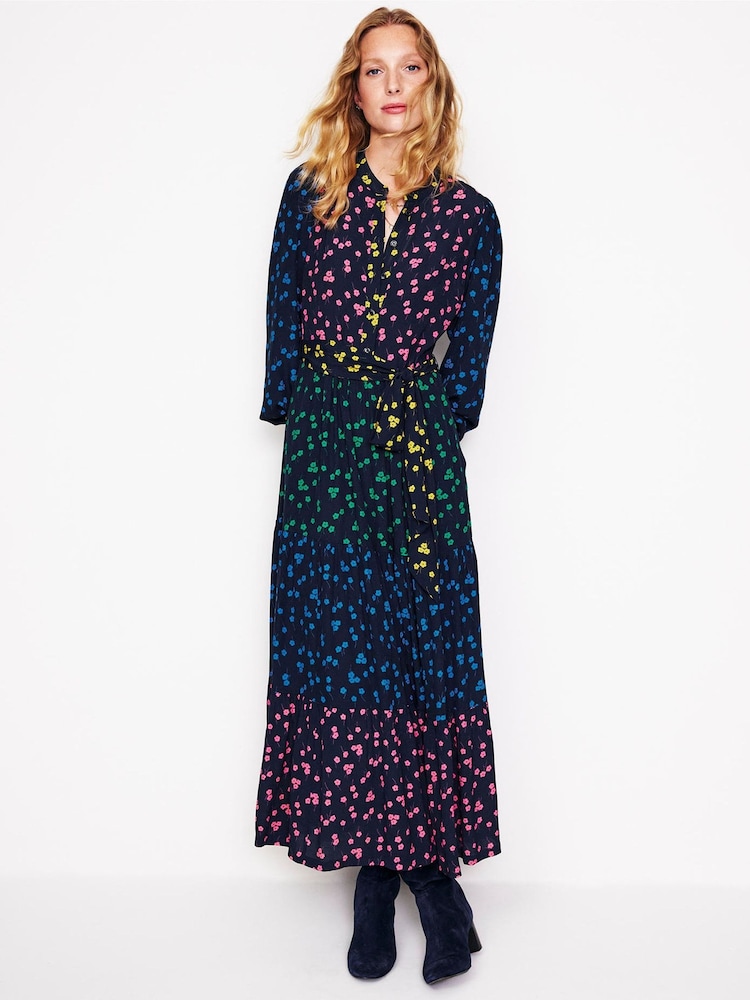 Boden Blue Dark Alba Viscose Maxi Dress - Image 1 of 5