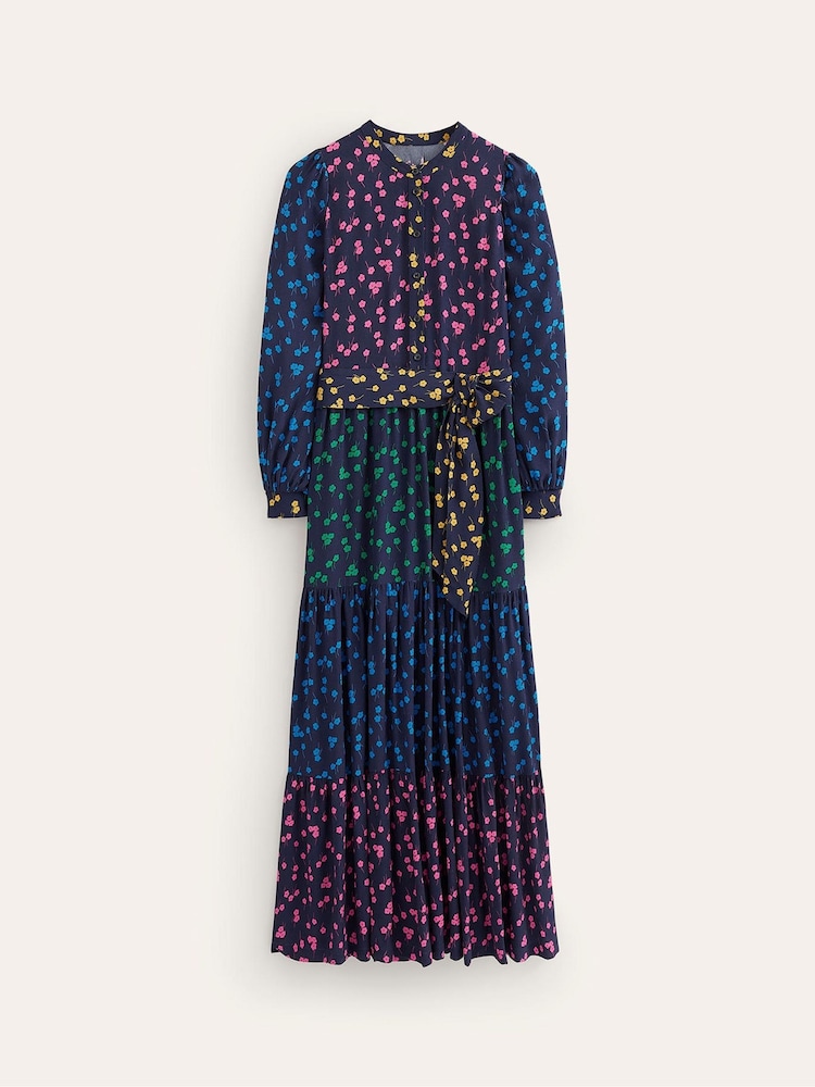 Boden Blue Dark Alba Viscose Maxi Dress - Image 5 of 5