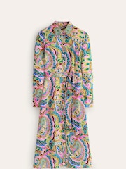 Boden Green Kate Satin Shirt Dress - Image 5 of 5