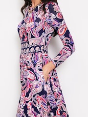 Boden Blue Thea Long Sleeve Jersey Dress - Image 2 of 5