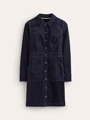 Boden Blue Flora Corduroy Shirt Dress - Image 5 of 5