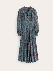 Boden Blue Ivy Smocked Midi Dress - Image 5 of 5
