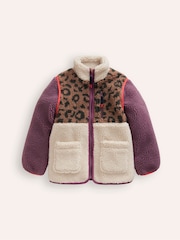 Boden Purple 2-in-1 Borg Jacket - Image 1 of 4