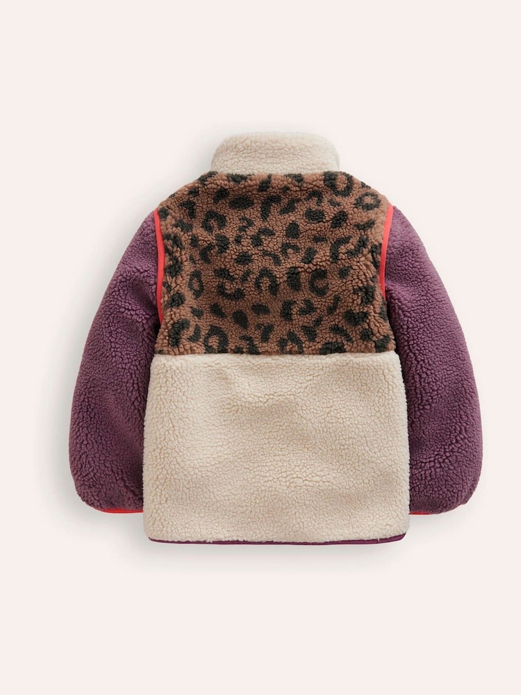 Boden Purple 2-in-1 Borg Jacket - Image 2 of 4