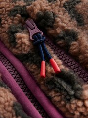Boden Purple 2-in-1 Borg Jacket - Image 4 of 4