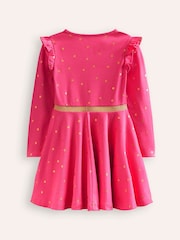 Boden Pink Mabel Twirly 100% Cotton Ballerina Dress - Image 2 of 3