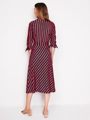 Boden Blue Laura Jersey Midi Shirt Dress - Image 3 of 5