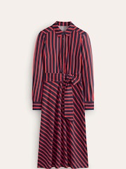 Boden Blue Laura Jersey Midi Shirt Dress - Image 5 of 5