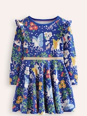 Boden Blue 100% Cotton Mabel Twirly Ballerina Dress - Image 1 of 3