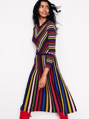 Boden Pink Maria Knitted Midi Dress - Image 1 of 5