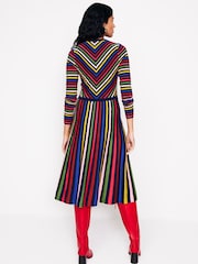 Boden Pink Maria Knitted Midi Dress - Image 2 of 5