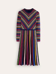 Boden Pink Maria Knitted Midi Dress - Image 4 of 5