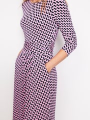 Boden Pink Amelie Long Sleeve Dress - Image 2 of 4