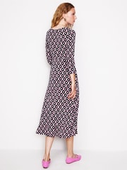 Boden Blue Twisted Waist Jersey Dress - Image 3 of 5
