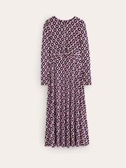 Boden Blue Twisted Waist Jersey Dress - Image 5 of 5