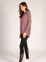 Pineapple Brown Womens Script Long Sleeves Top - Image 5 of 8