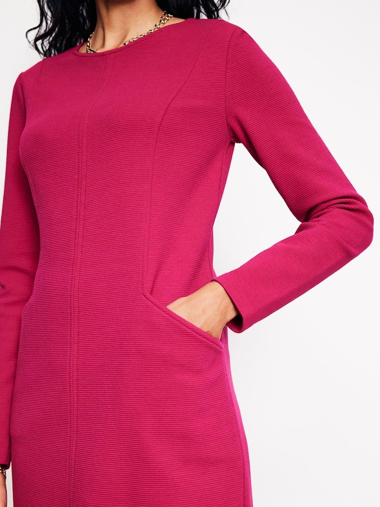 Boden Pink Ellen Ottoman Dress - Image 2 of 4