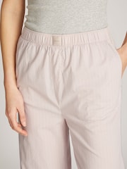 Calvin Klein Pink White 100% Cotton Lounge Trousers - Image 3 of 6