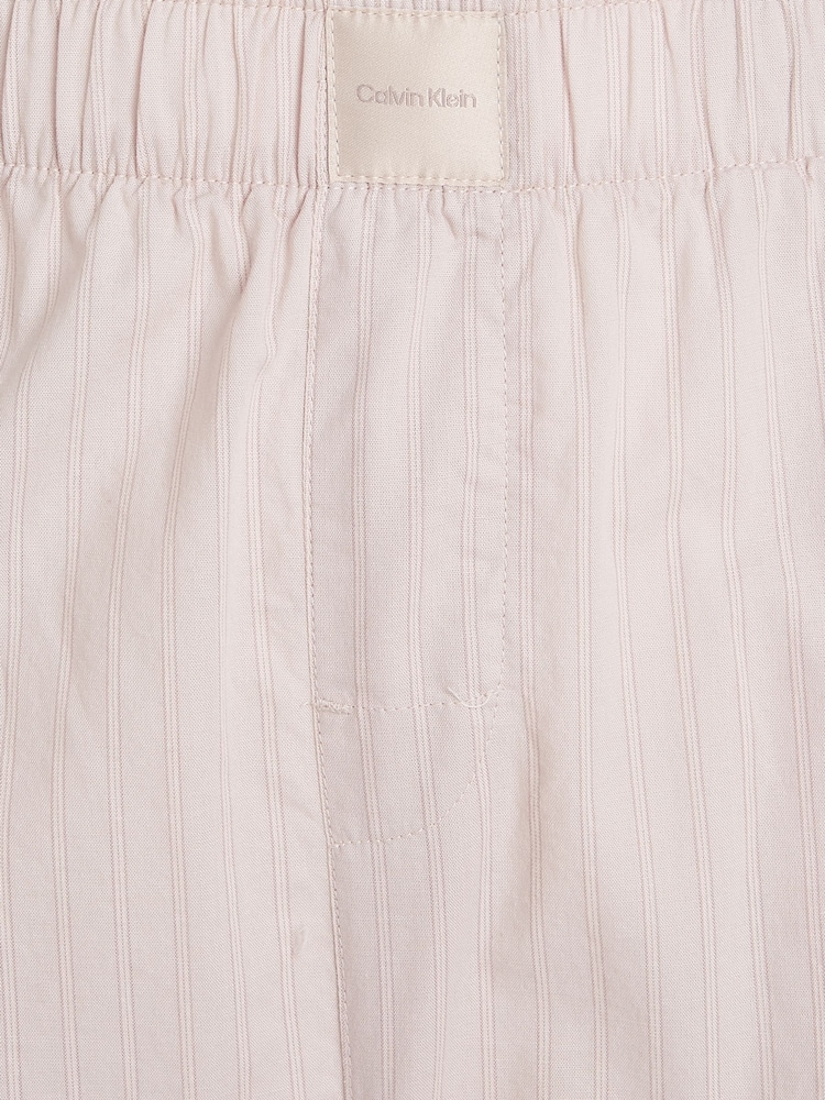 Calvin Klein Pink White 100% Cotton Lounge Trousers - Image 6 of 6