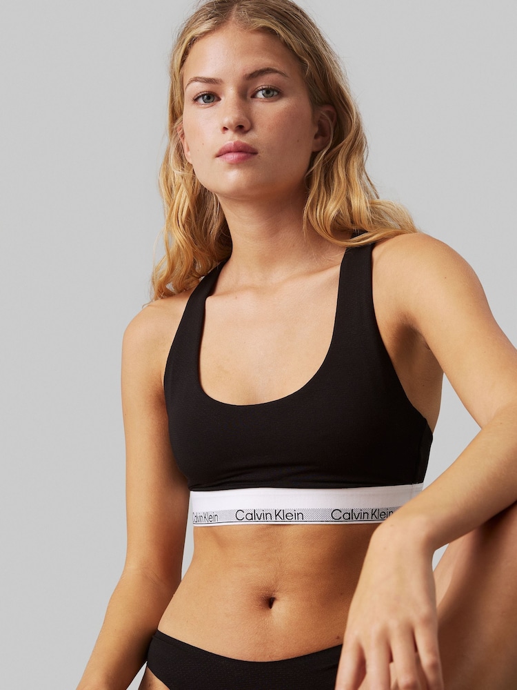 Calvin Klein Black Unlined Bralette - Image 3 of 3