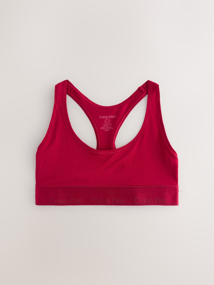 Calvin Klein Natural Modern Cotton Holiday Unlined Bralette - Image 1 of 3