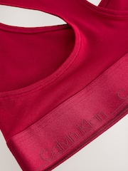 Calvin Klein Natural Modern Cotton Holiday Unlined Bralette - Image 3 of 3