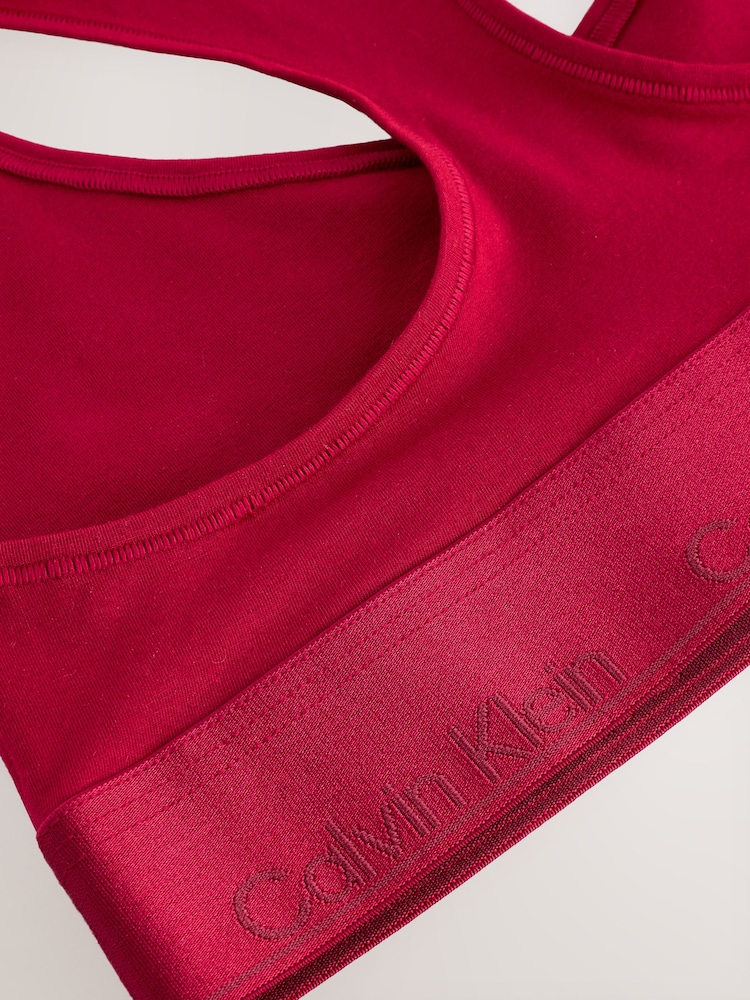 Calvin Klein Natural Modern Cotton Holiday Unlined Bralette - Image 3 of 3