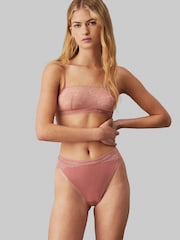 Calvin Klein Red Sheer Triangle Bra - Image 1 of 5
