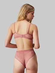 Calvin Klein Red Sheer Triangle Bra - Image 2 of 5